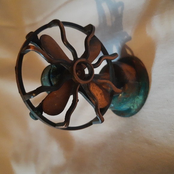 Vintage Articulated Four Blades Room Fan Die Cast Miniature Pencil Sharpener - Picture 7 of 9